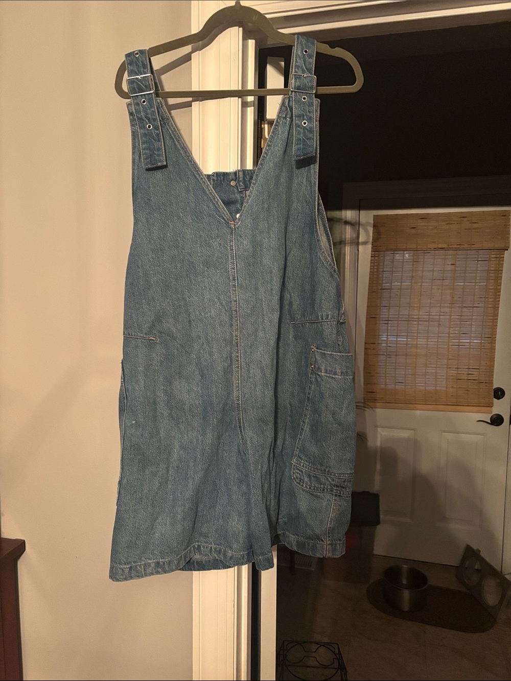 We The Free faded blue denim overalls - Picture 3 of 4